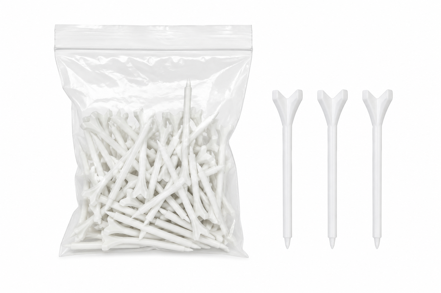 50x White Zero Friction Tees