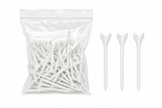 70mm White Zero Friction Tees x50